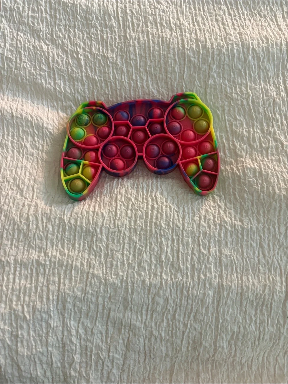 Colorful Game Controller Pop-It Sensory Toy - Multicolor